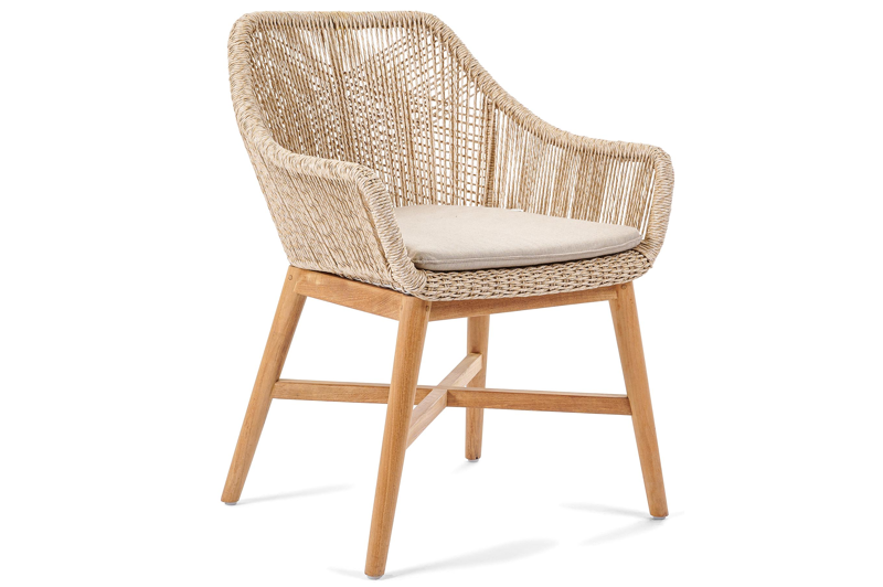 Borgo stoelkussen in all weather sunbrella® luxe natte heather beige