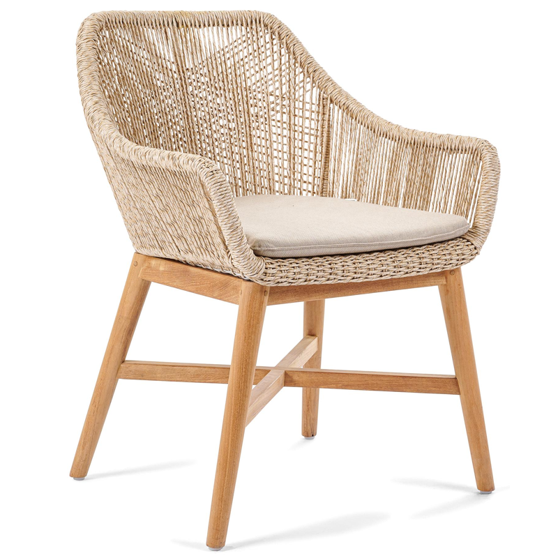 Borgo stoelkussen in all weather sunbrella® luxe natte heather beige