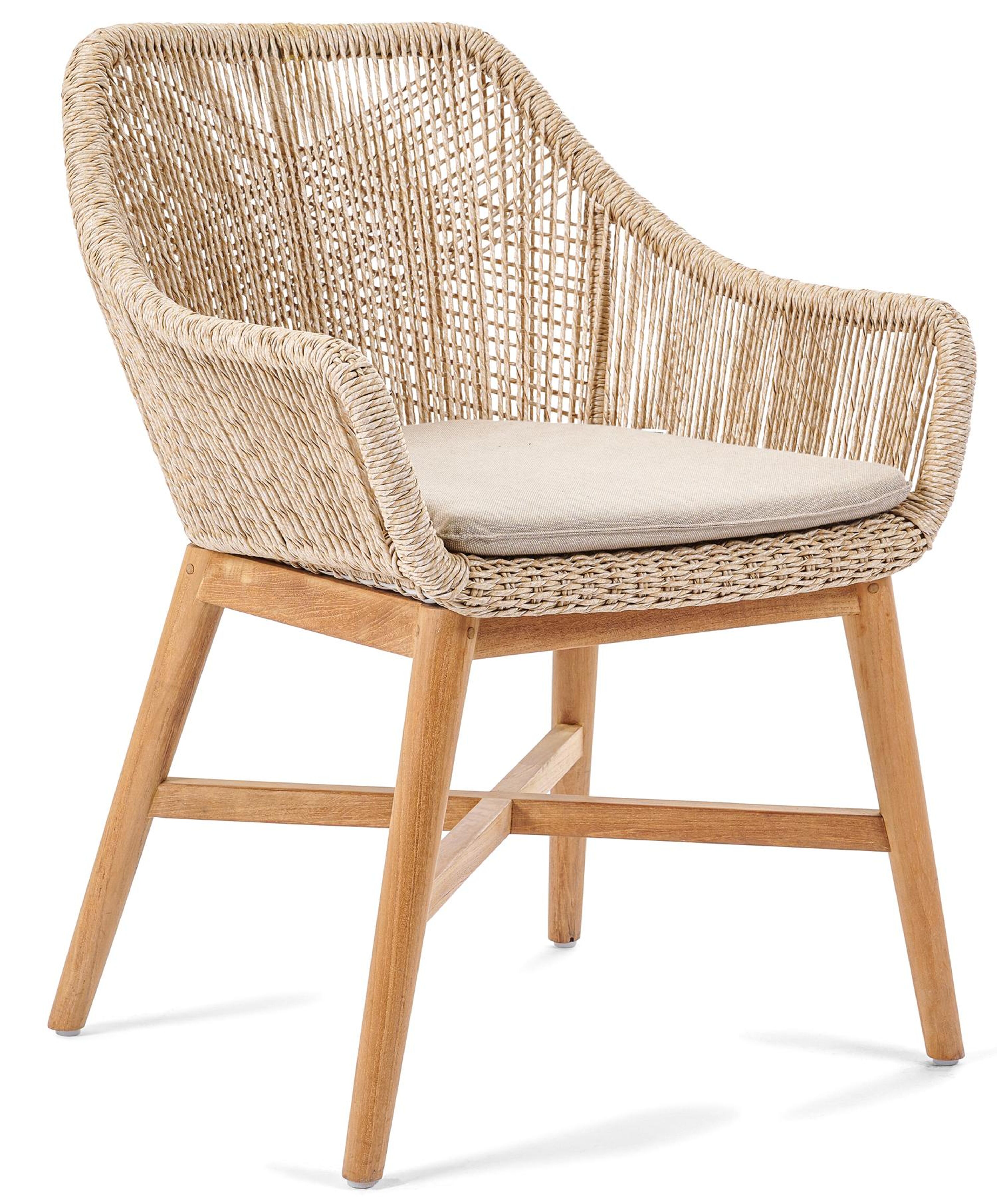 Borgo stoelkussen in all weather sunbrella® luxe natte heather beige