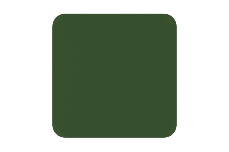 Table de jardin Orso carré arrondi en aluminium vert - Lg. 90 x Lrg. 90 x Haut. 75 cm