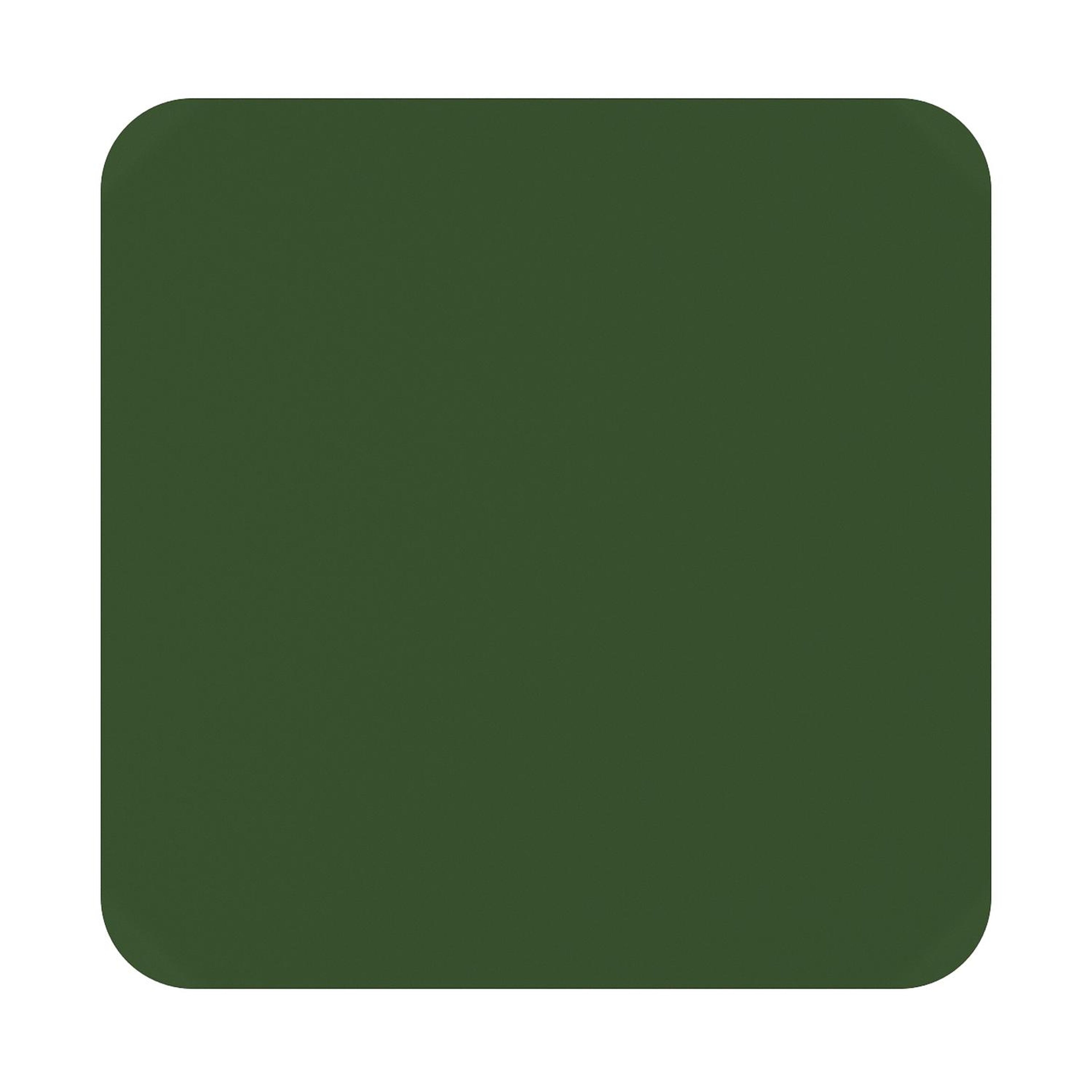 Table de jardin Orso carré arrondi en aluminium vert - Lg. 90 x Lrg. 90 x Haut. 75 cm