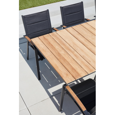 Tafelblad in teak - Naturel - L 240  x B 100 cm