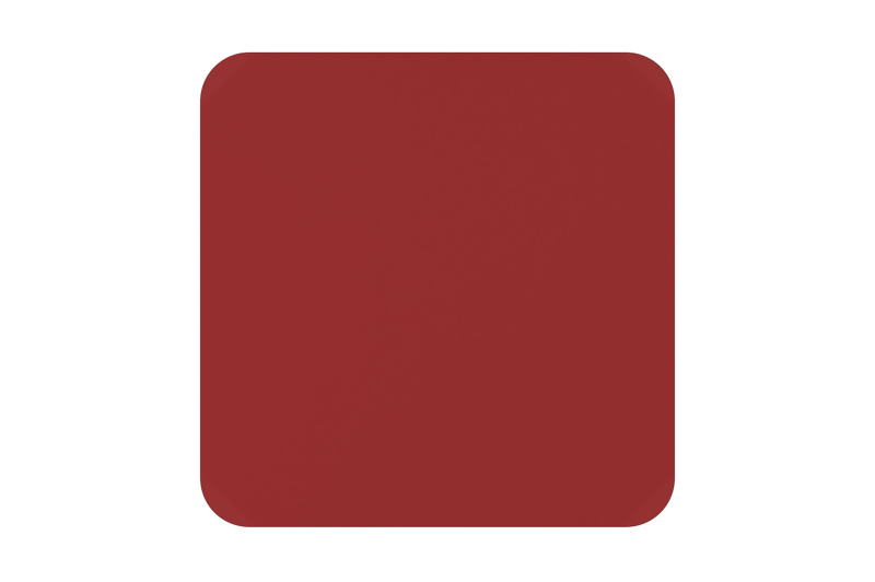 Orso tuintafel afgerond vierkant in rood aluminium - L 90 x B 90 x H 75 cm