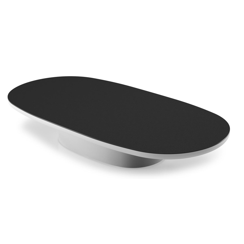 Amico loungetafel bombo in wit aluminium en volkeramiek Nero Black - L 171 x B 89 x H 24 cm