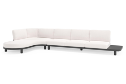 Chaise longue rechts + 3-zit