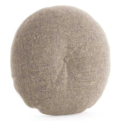 Rond sierkussen in all weather sunbrella luxe chartres pewter