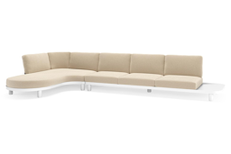 Chaise longue rechts + 3-zit