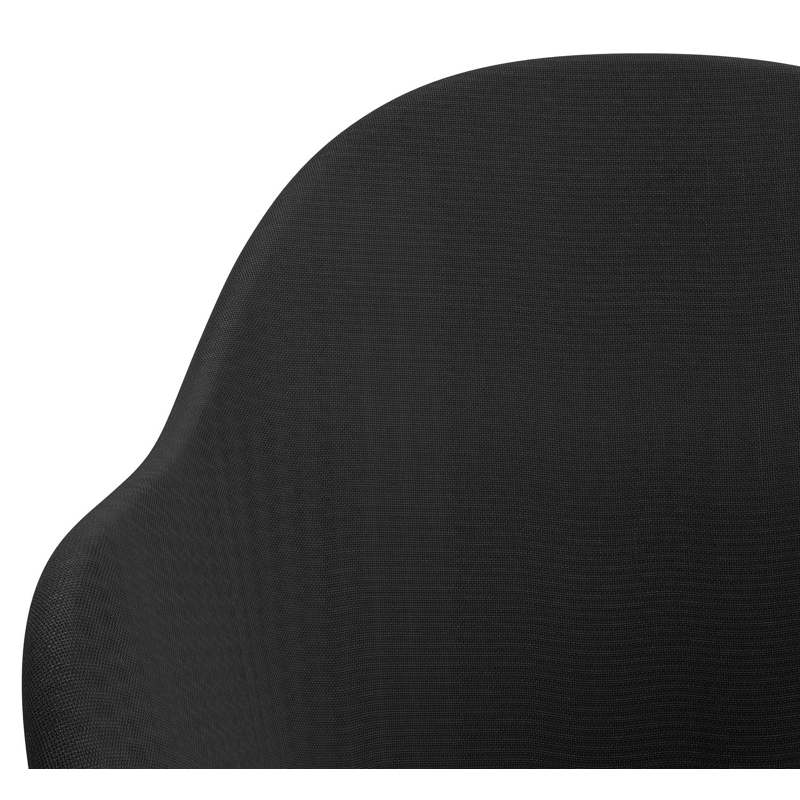 Cesano tuinstoel in zwart aluminium en zwart textilene