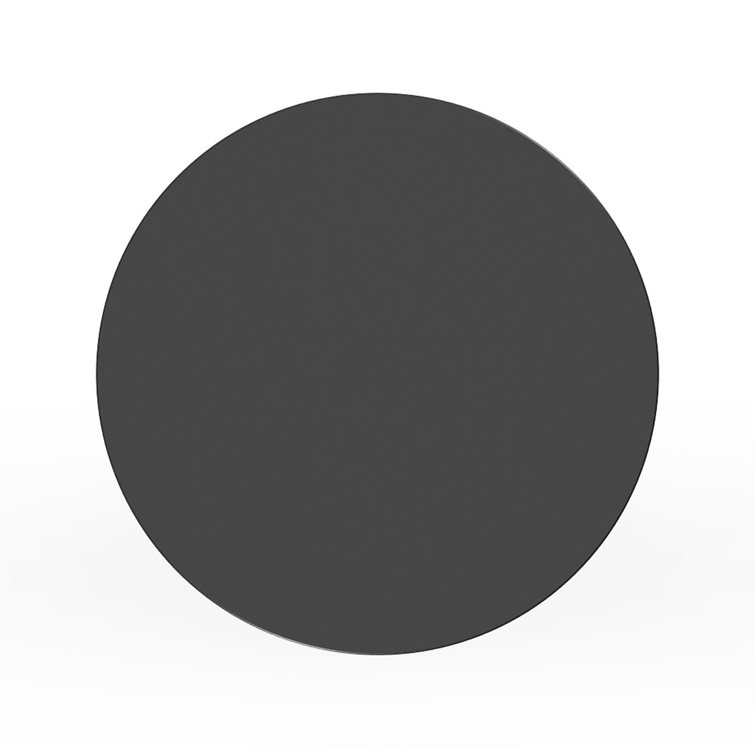 Table d'appoint Bomero en aluminium noir - Diam. 34 x Haut. 46 cm