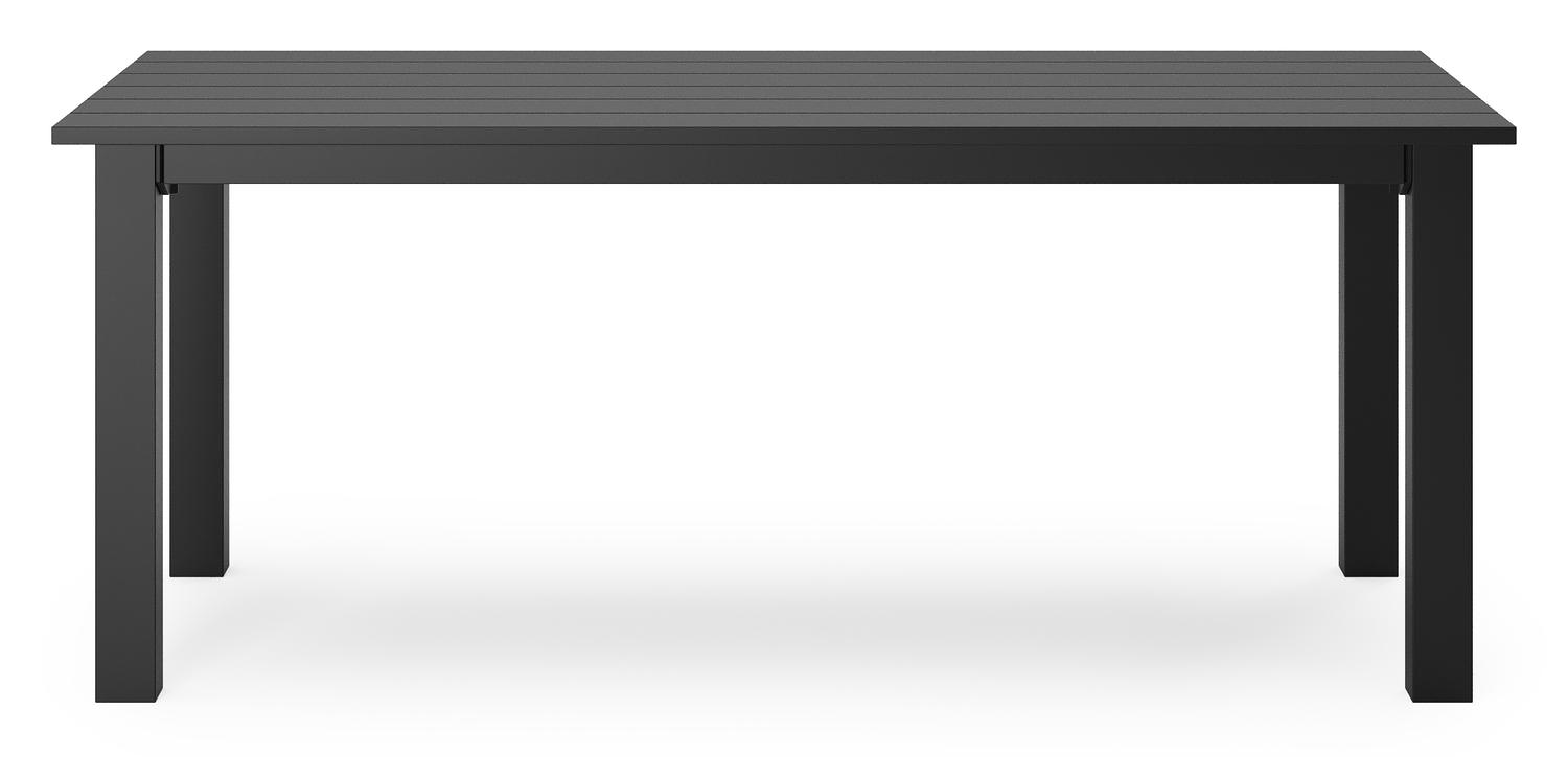 Nelas loungetafel in zwart aluminium - L 120 x B 60 x H 42 cm