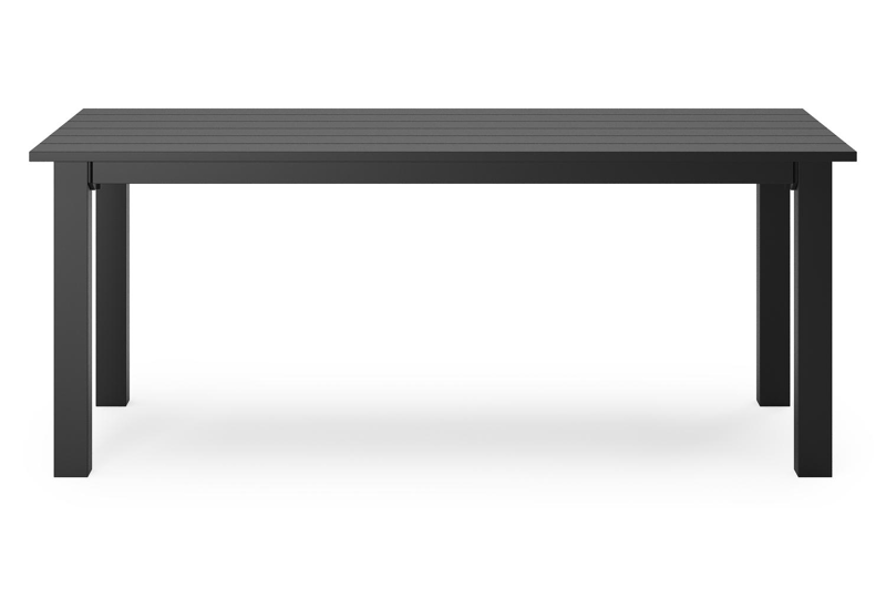 Nelas loungetafel in zwart aluminium - L 120 x B 60 x H 42 cm