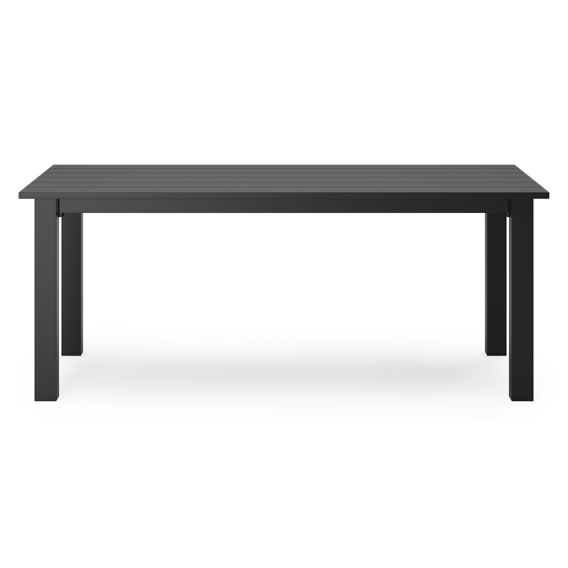 Nelas loungetafel in zwart aluminium - L 120 x B 60 x H 42 cm