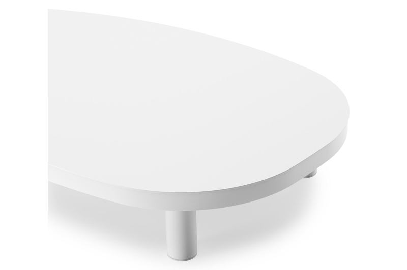 Donato loungetafel in wit aluminium - L 151 x B 90 x H 25 cm