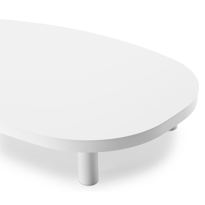 Donato loungetafel in wit aluminium - L 151 x B 90 x H 25 cm