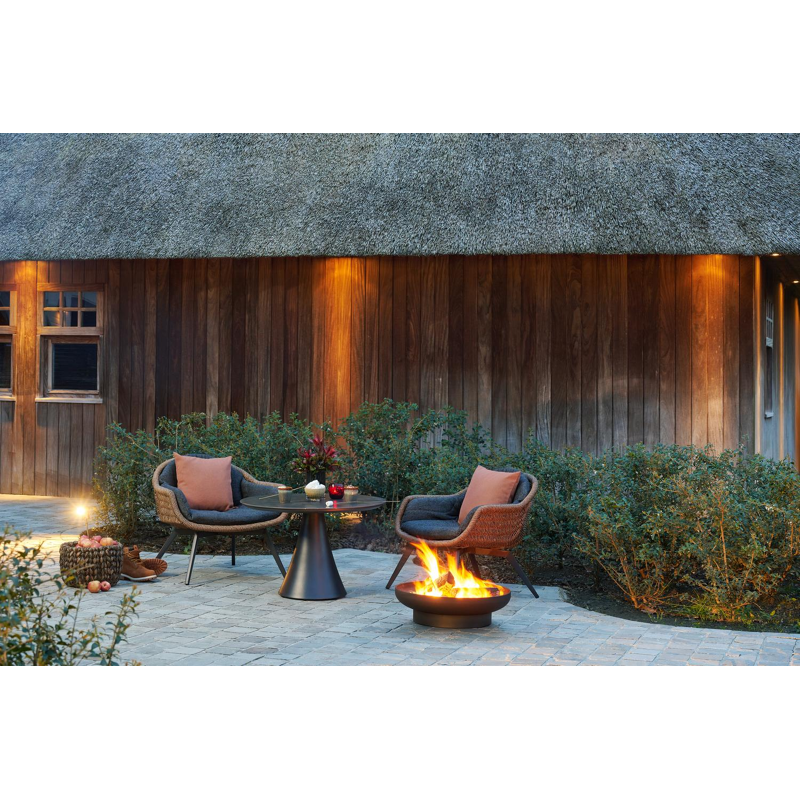 Pagino luxe loungebankkussen  in all weather sunbrella® luxe chartres sooty