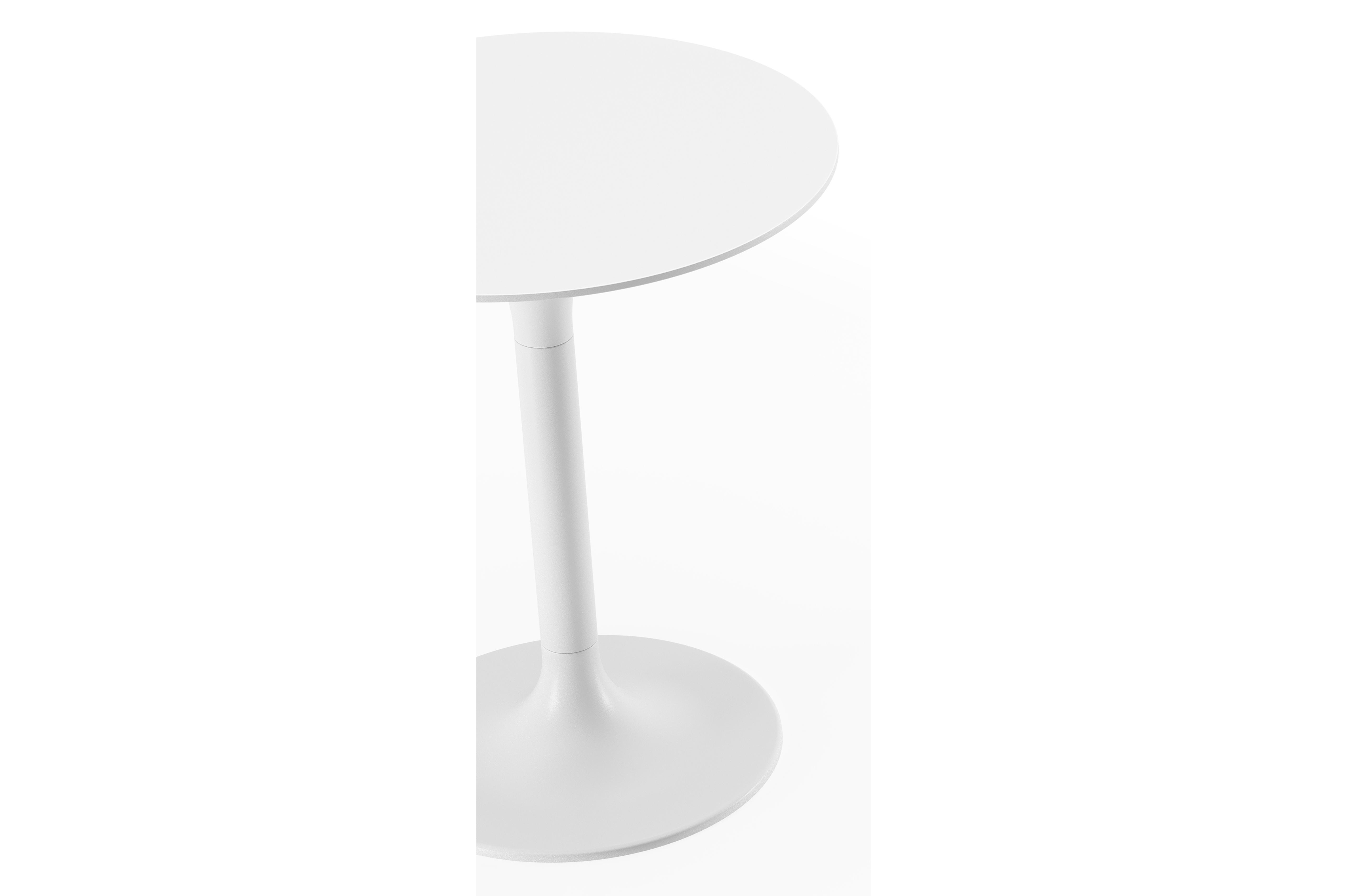 Fano bijzettafel in wit aluminium  - Dia. 43 x H 51 cm