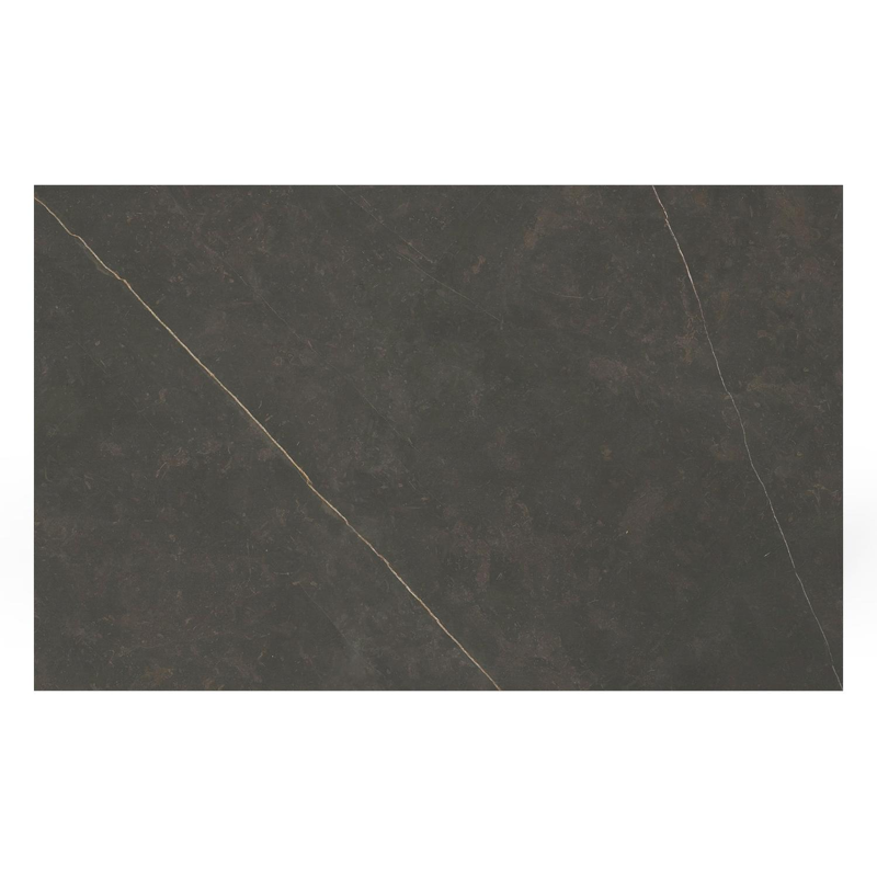 Como tuintafel in zwart aluminium en volkeramiek calatorao - L 160 x B 100 x H 75 cm