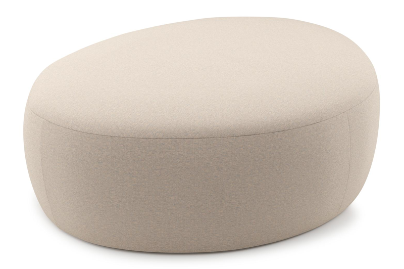 Amico poef in Heritage Papyrus All Weather Sunbrella® Luxe