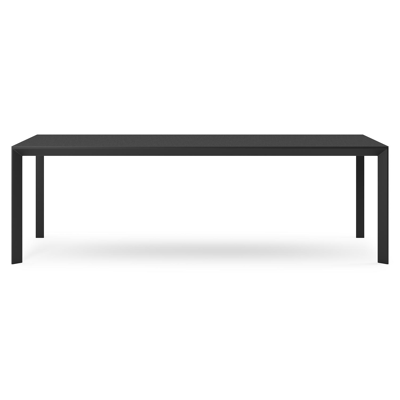 Malito tuintafel in zwart aluminium en volkeramiek nero black - L 240 x B 100 x H 75 cm