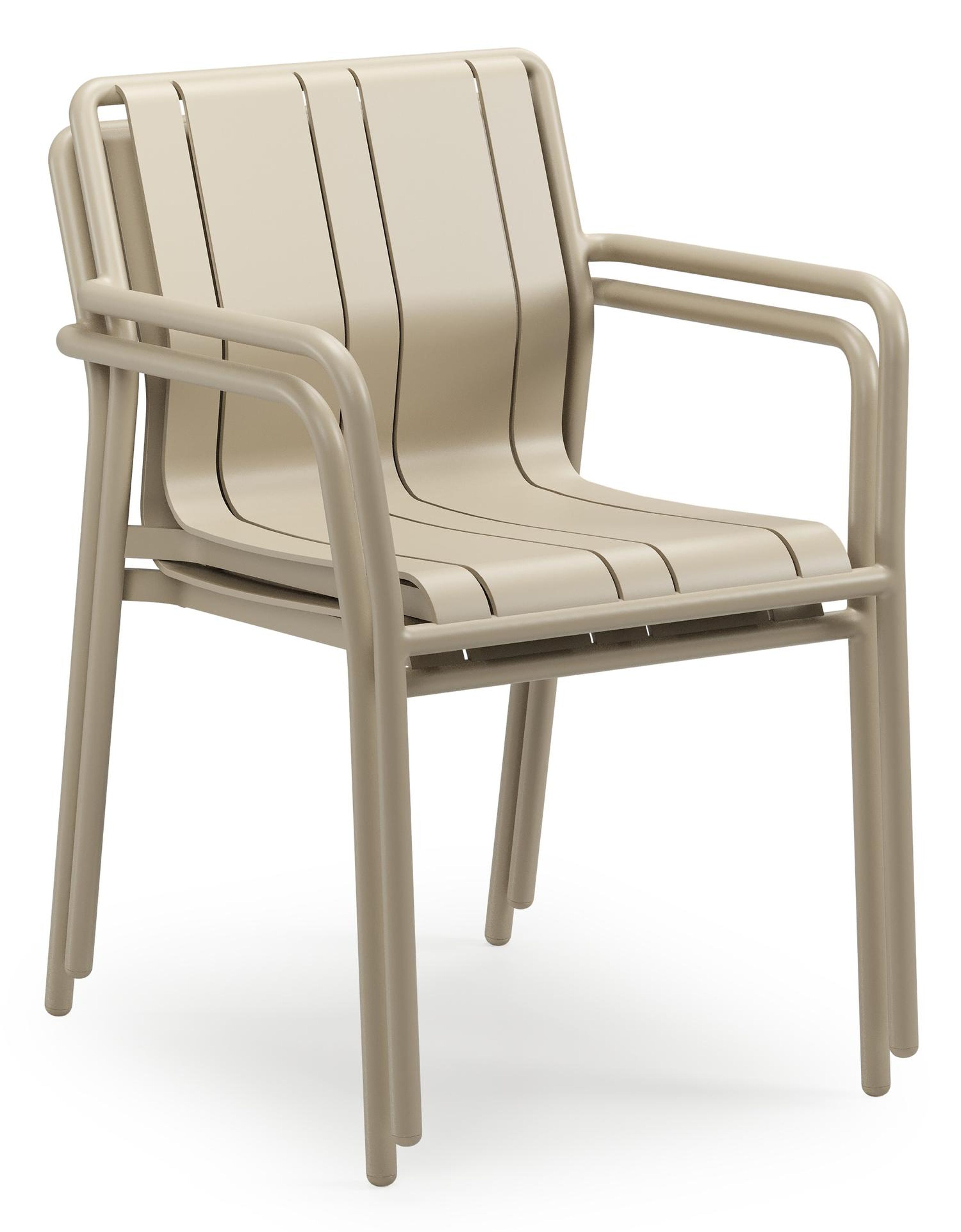 Bolito tuinstoel in beige aluminium