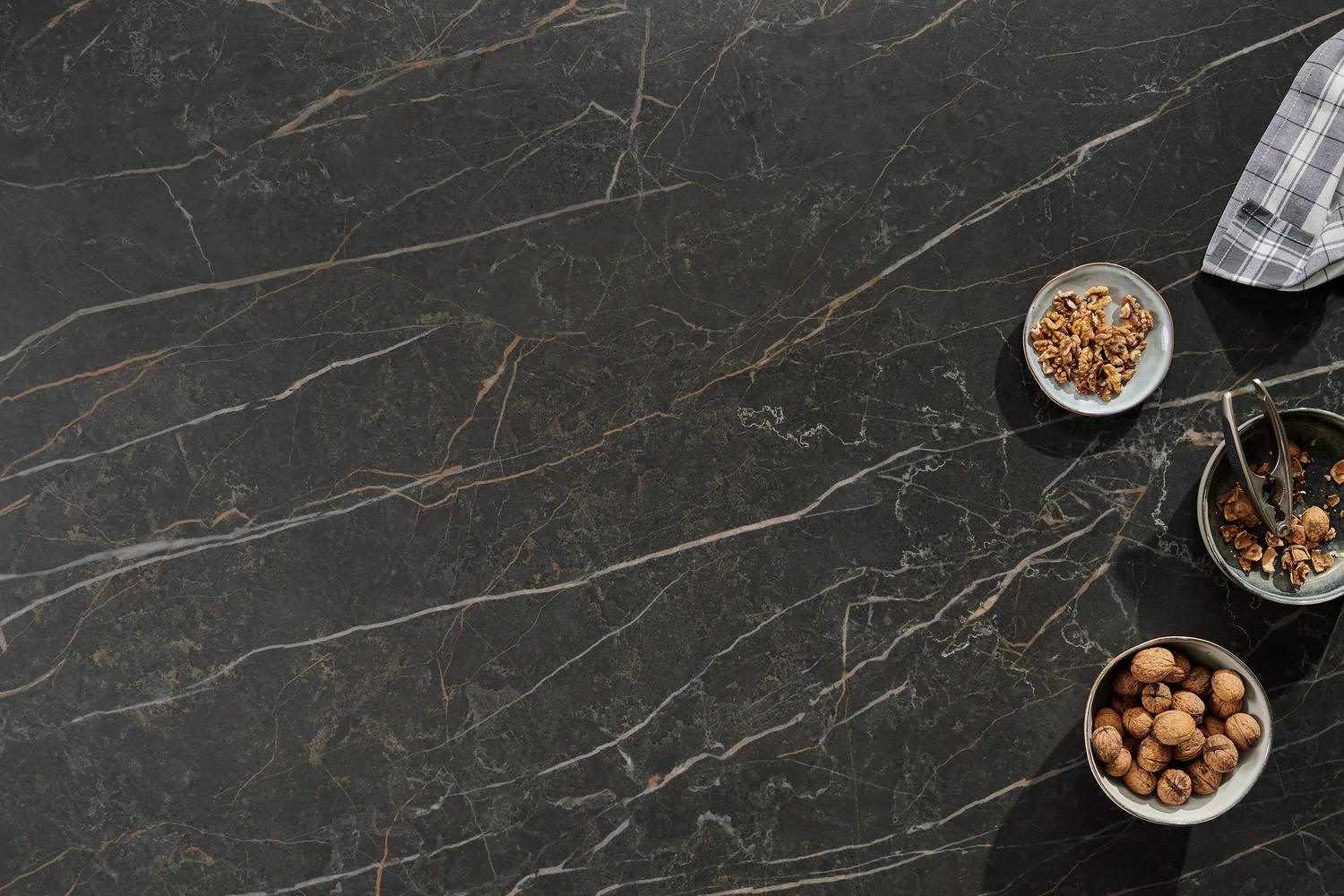 Organo tuintafel organisch in zwart aluminium en volkeramiek black obsession - L 320 x B 120 x H 74 cm