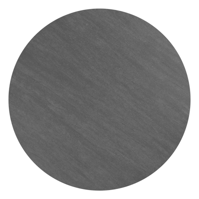 Amico tuintafel rond in zwart aluminium en volkeramiek Basalt Black - Dia. 148 x H 73.5 cm