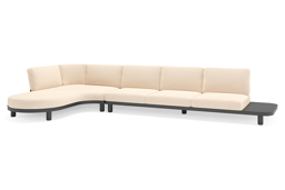 Chaise longue rechts + 3-zit