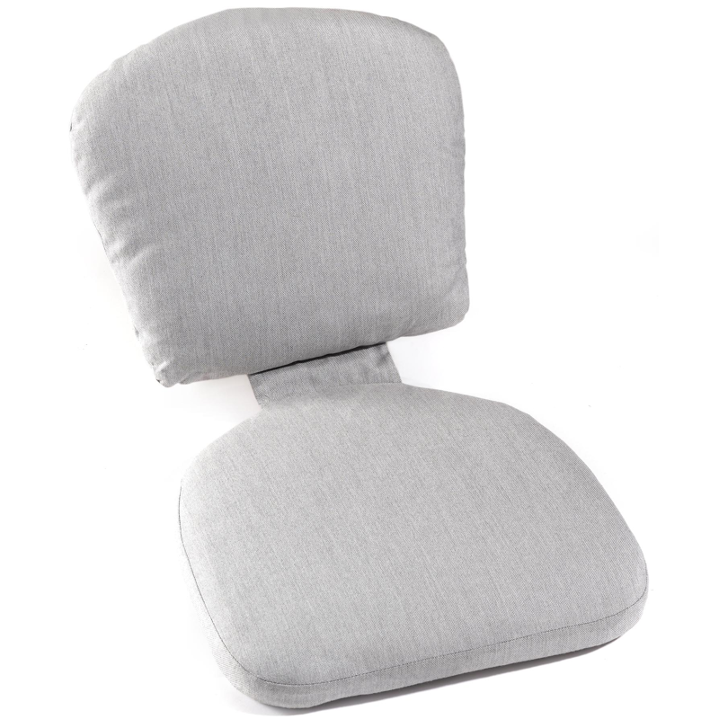 Coussin de chaise (siège et dos) Nano en corde en all weather sunbrella® luxe natte grey chine
