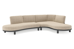 Chaise longue links + 2-zit organisch