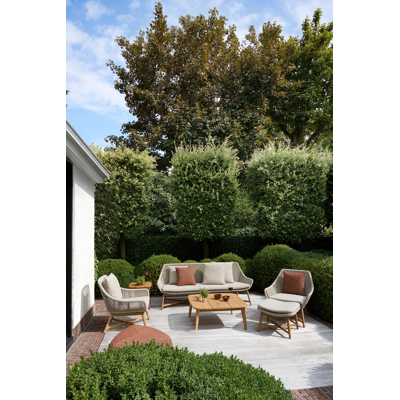 Masso poef in pebble rust all weather cosytica - B 90 x D 90 x H 35 cm