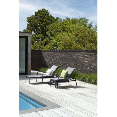 Asti ligbedkussen weather+ softtouch grijs