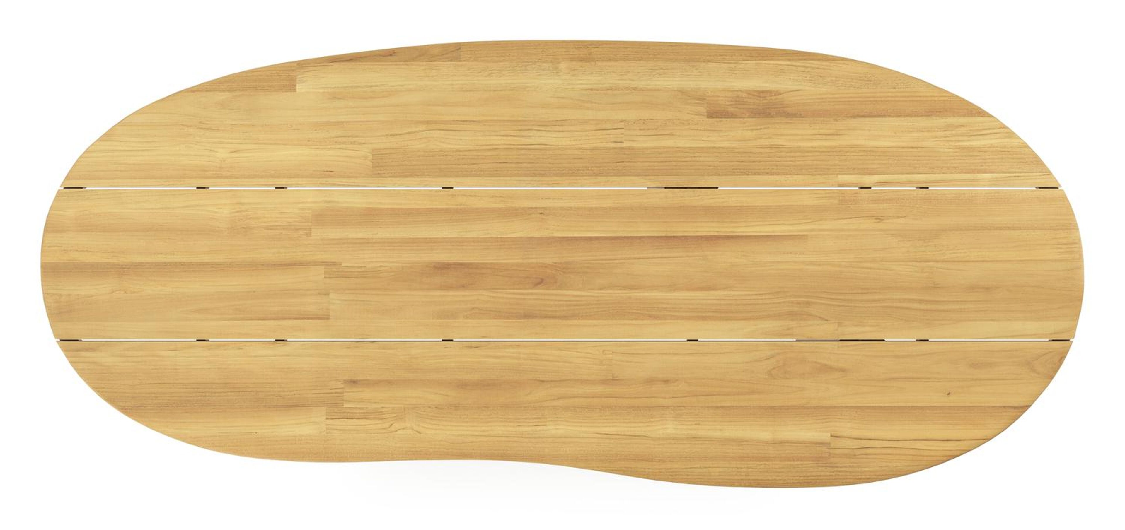 Organo tuintafel organisch in beige aluminium en teak L 280 x B 120 x H 74 cm