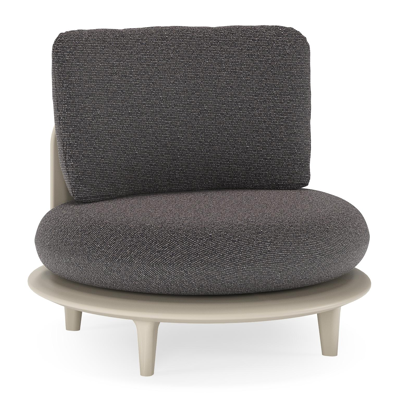 Bomero loungestoel in beige aluminium met firenze tunder all weather solica kussen