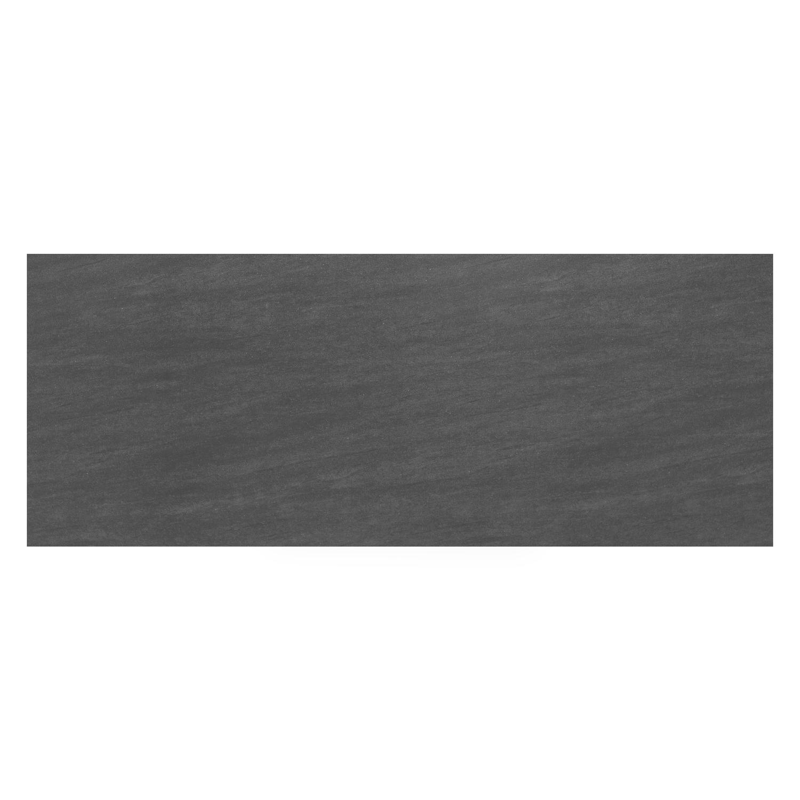 Cirello tuintafel rechthoekig in wit aluminium en volkeramiek Basalt Black - L 280 x B 110 x H 75 cm