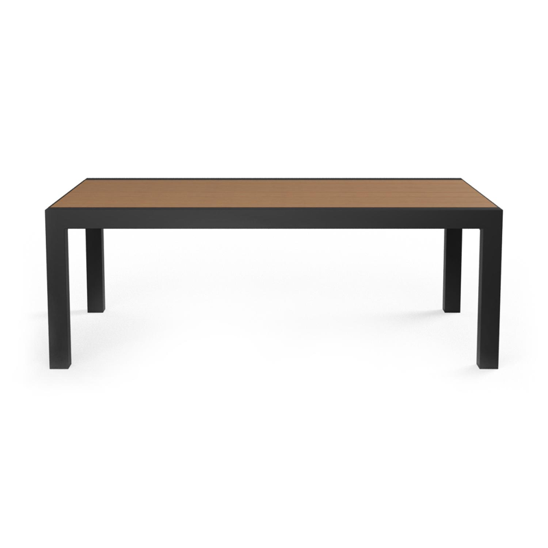 Alcudia loungetafel in grijs aluminium en polywood - L 120 x B 70 x H 43 cm