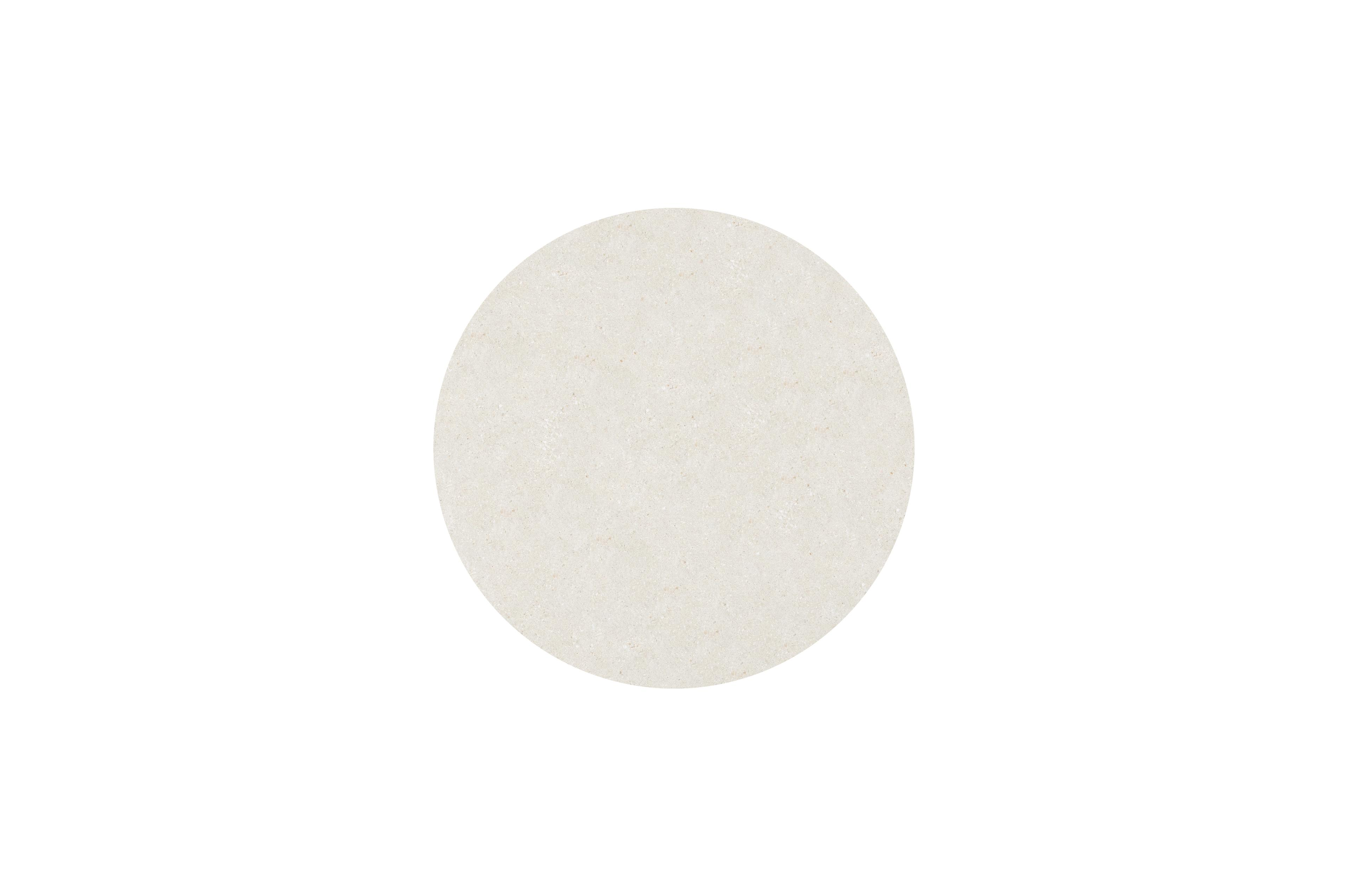 Table de jardin Amico rond en aluminium noir et céramique pleine Shilin - Diam. 148 x Haut. 73.5 cm