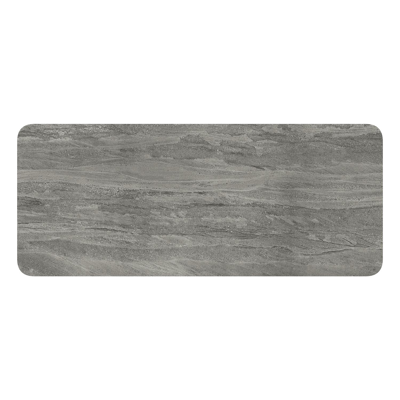 Orso tuintafel rechthoekig afgerond in wit aluminium en volkeramiek Aspen Grey - L 240 x B 100 x H 73.5 cm