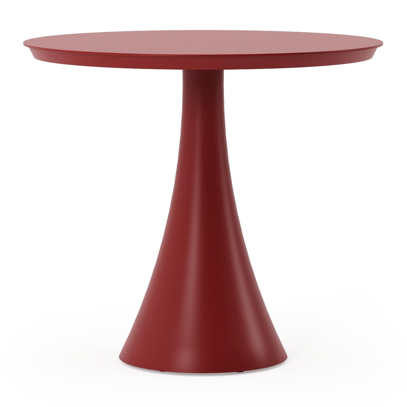 Fano tuintafel rond in ruby aluminium - Dia. 85 x H 75 cm