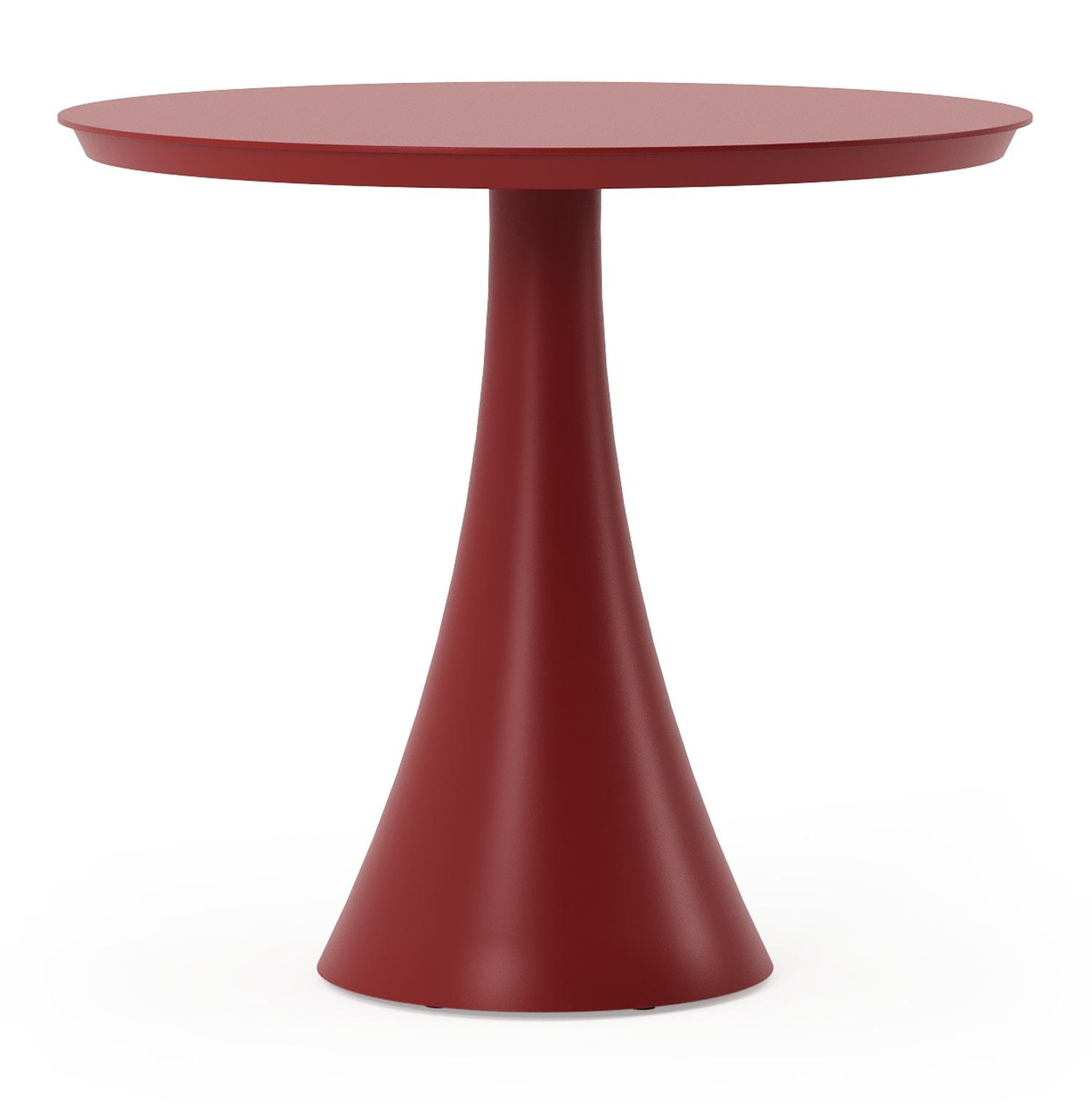 Fano tuintafel rond in ruby aluminium - Dia. 85 x H 75 cm