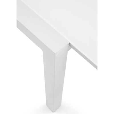 Calobra verlengbare tuintafel in wit aluminium en glas wit - L 220/330 x B 107 x H 75 cm