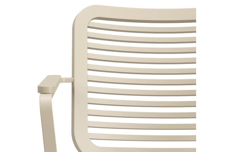 Fano tuinstoel in beige aluminium