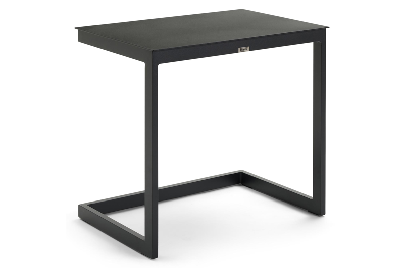 Servio bijzettafel in zwart aluminium - L 65 x B 45 x H 60 cm
