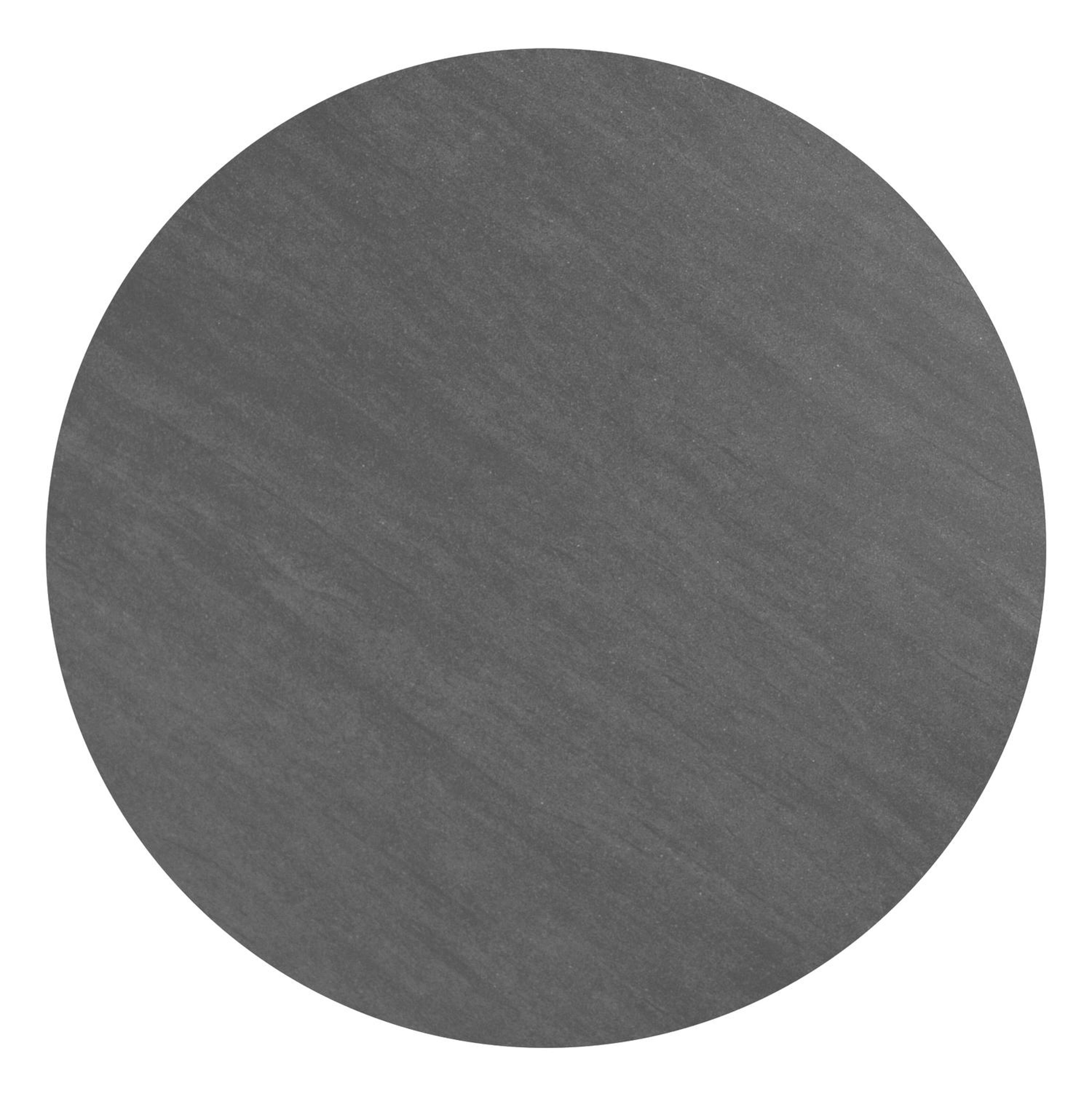 Amico low dining tuintafel rond in zwart aluminium en volkeramiek Basalt Black - Dia. 148 x - Dia. 148 x H 61 cm