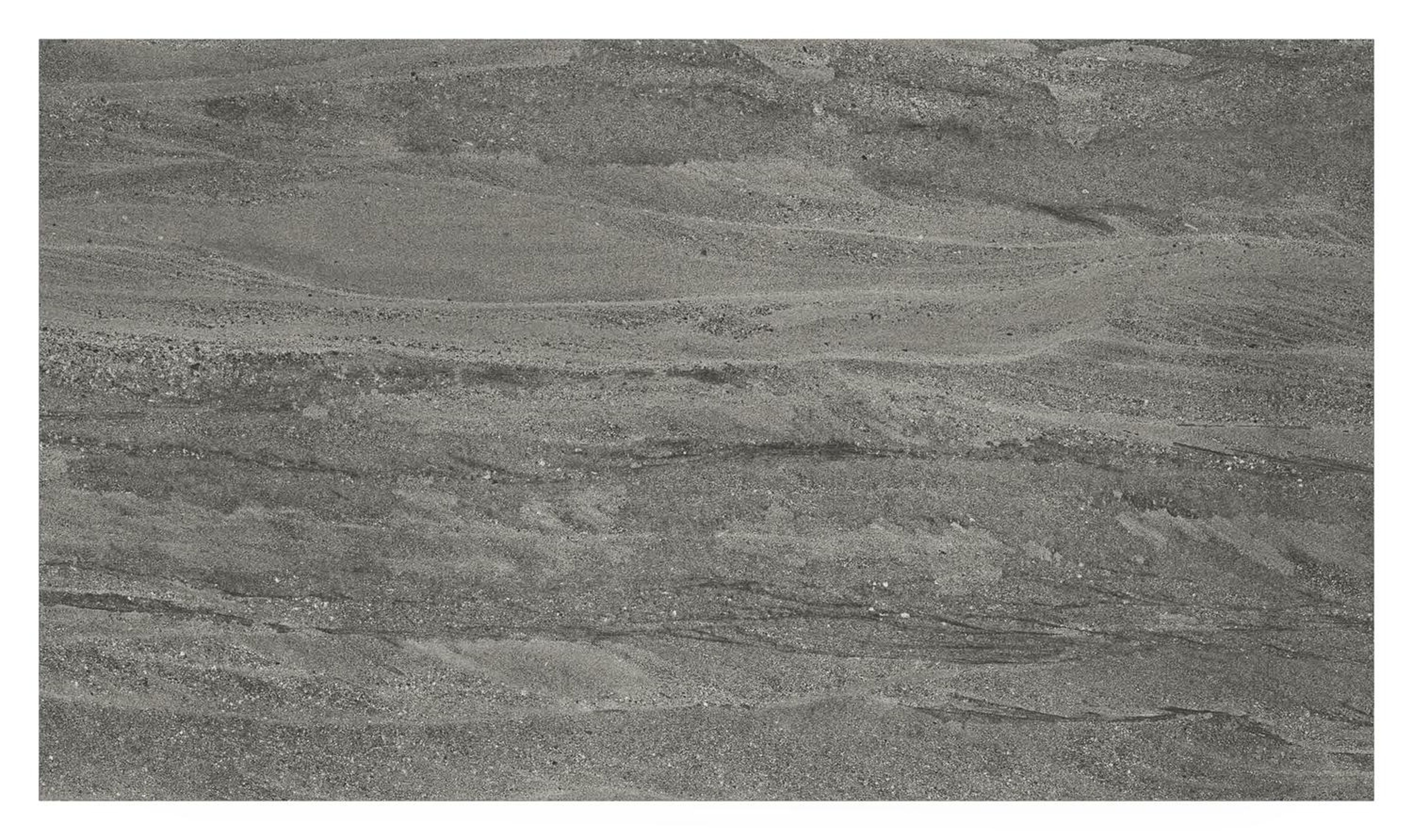 Table basse Como en aluminium noir et céramique pleine aspen grey - Lg 140 x B 80 x H 20 cm