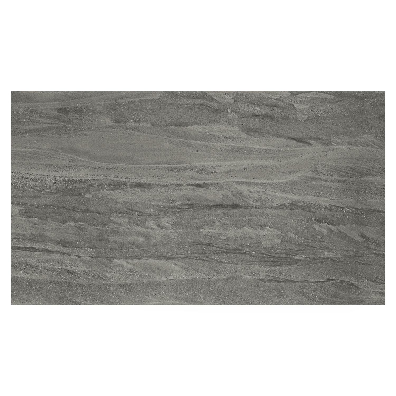 Como loungetafel in zwart aluminium en aspen grey volkeramiek - L 140 x B 80 x H 20 cm