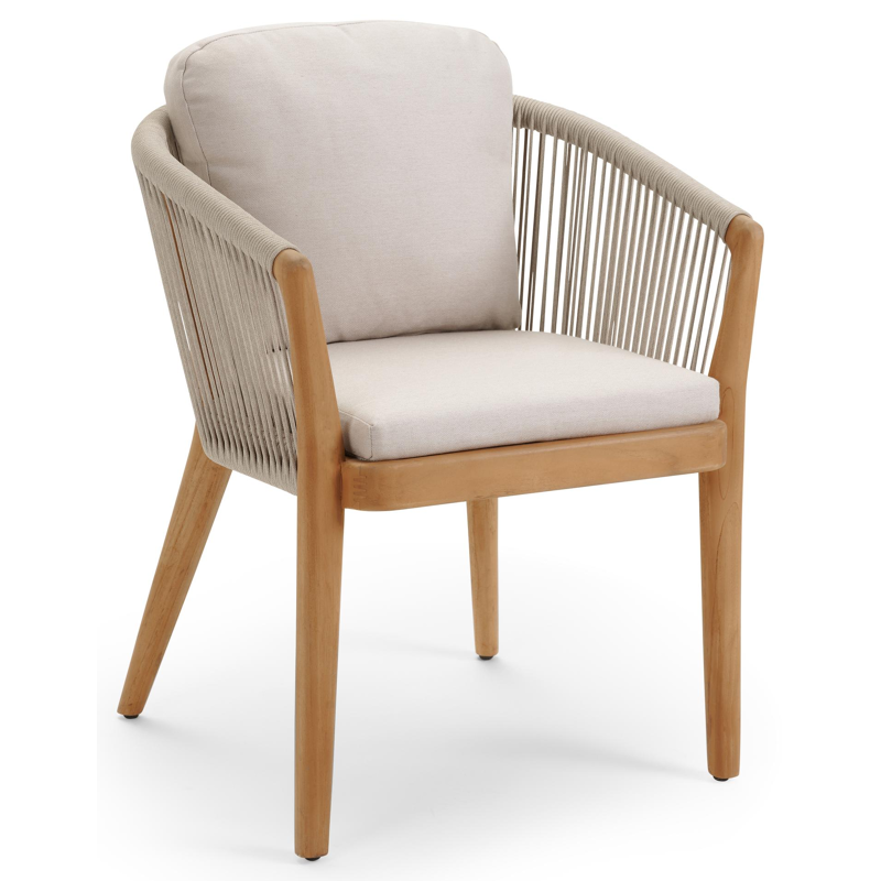 Orso luxe stoelkussen (zit en rug) (luxe) in all weather sunbrella® luxe natte linen chalk