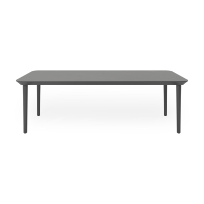 Orso tuintafel in zwart aluminium en volkeramiek calatorao - L 240 x B 100 x H 75,5 cm