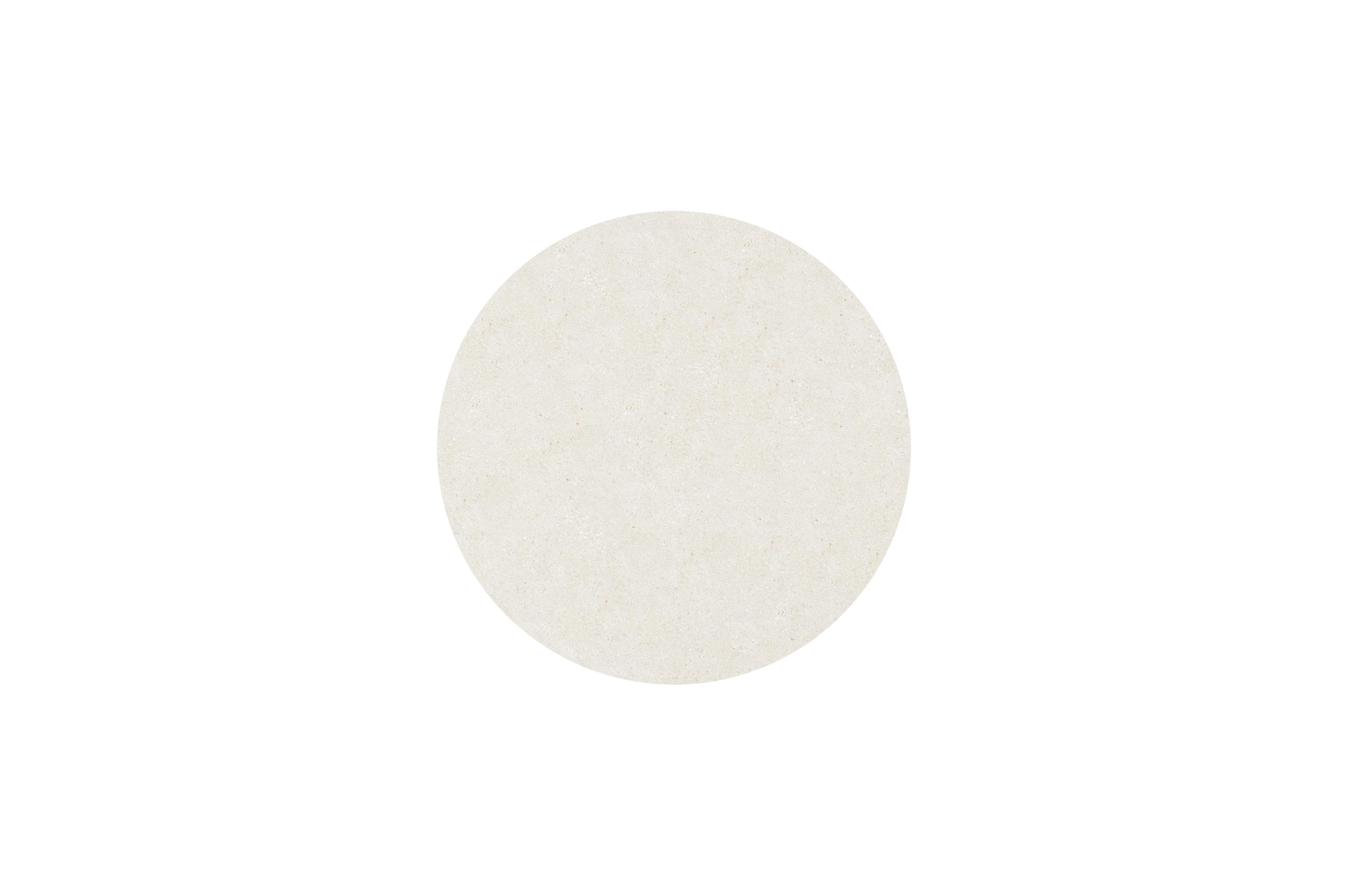 Fano tuintafel in wit aluminium en volkeramiek shilin - Dia. 148 x H 75 cm