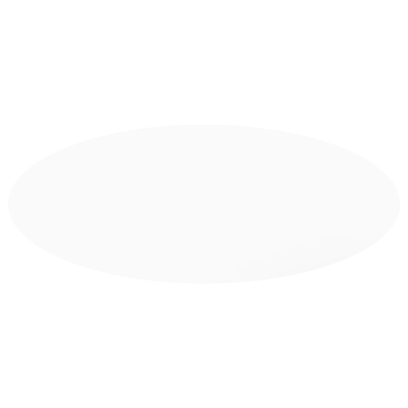 Amico tuintafel ovaal in wit aluminium en volkeramiek Arctic White - L 320 x B 130 x H 73.5 cm