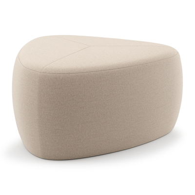 Pouf Masso en sunbrella_luxe natte heather beige - Lg 60 x Prof 60 x H 35 cm